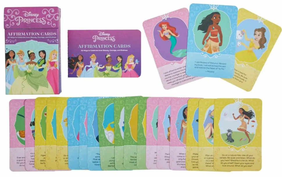 Disney Princess - Affirmation Cards: 52 Ways to Celebrate Inner Beauty, Courage, and Kindness Card Set