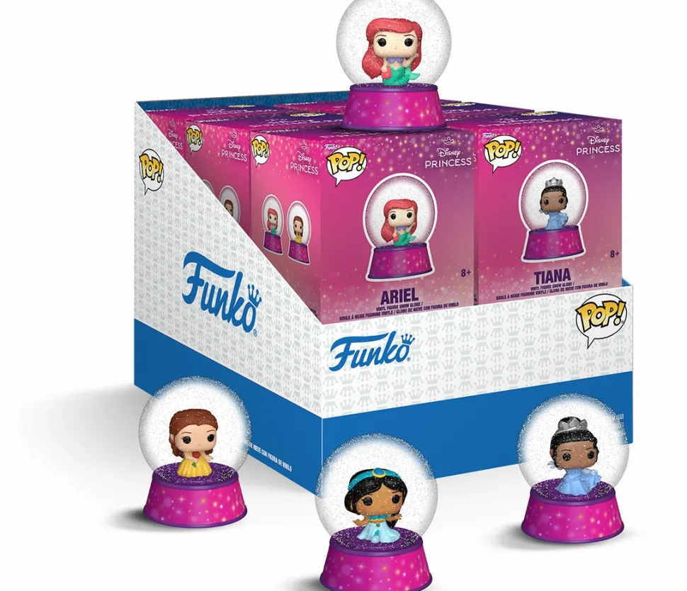 Disney Princess - Bitty Pop! Mini Snow Globes Vinyl Figure (Display of 12)