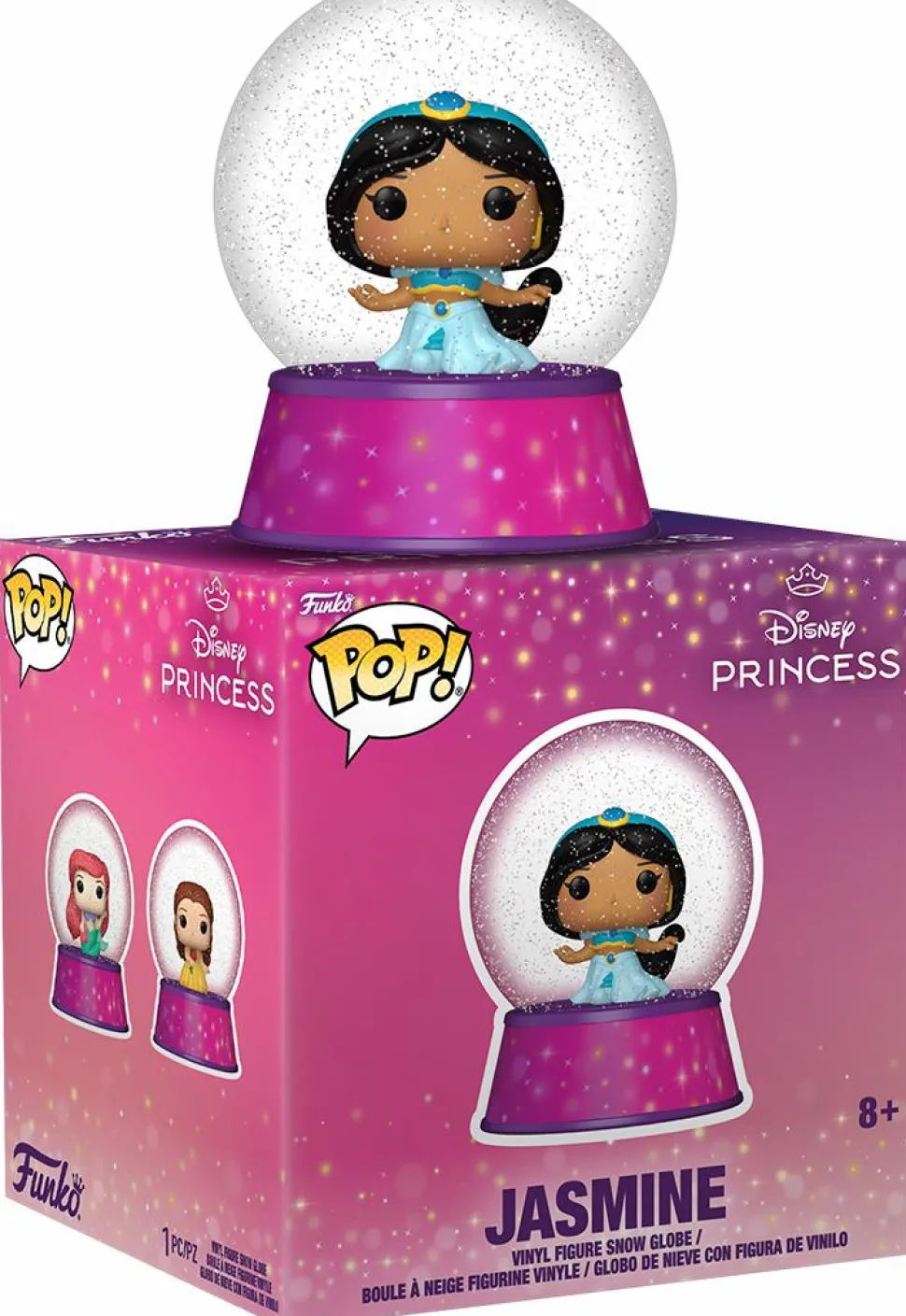 Disney Princess - Bitty Pop! Mini Snow Globes Vinyl Figure (Display of 12)