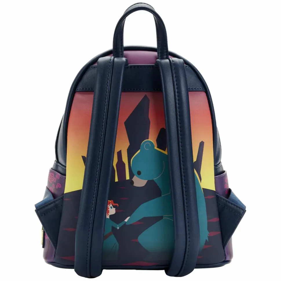 Disney Princess - Brave Castle Glow in the Dark 10” Faux Leather Mini Backpack