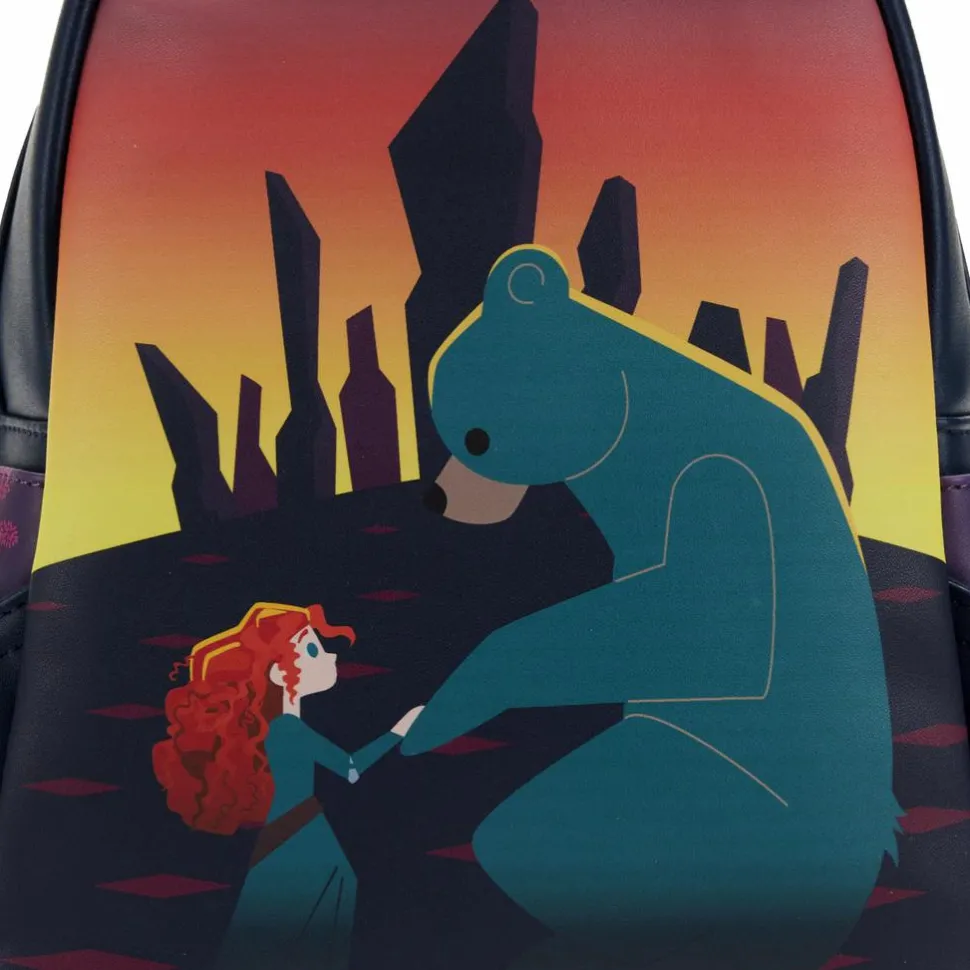 Disney Princess - Brave Castle Glow in the Dark 10” Faux Leather Mini Backpack