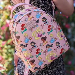 Disney Princess - Chibi Princesses 12” Faux Leather Mini Backpack