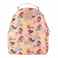 Disney Princess - Chibi Princesses 12” Faux Leather Mini Backpack