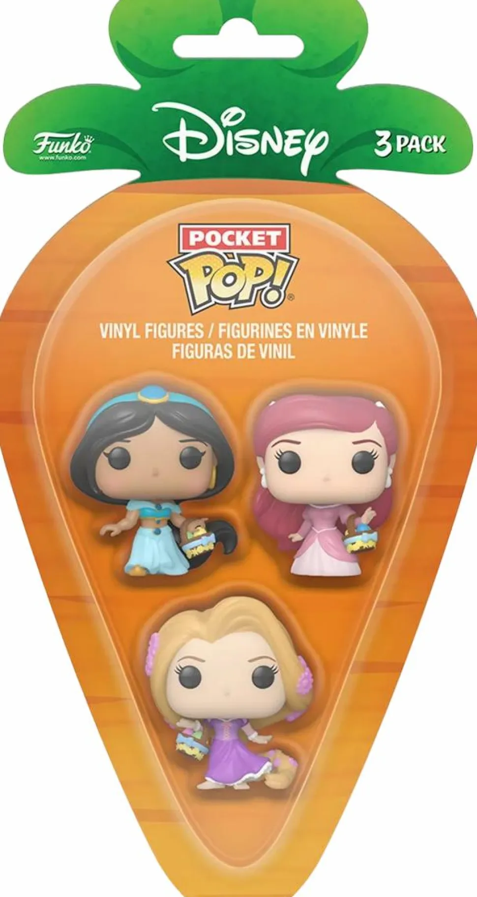 Disney Princess - Jasmine, Rapunzel & Ariel Pocket Pop! 3-Pack