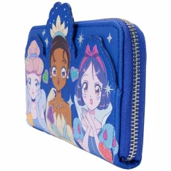 Disney Princess - Manga Style 4" Faux Leather Zip-Around Wallet