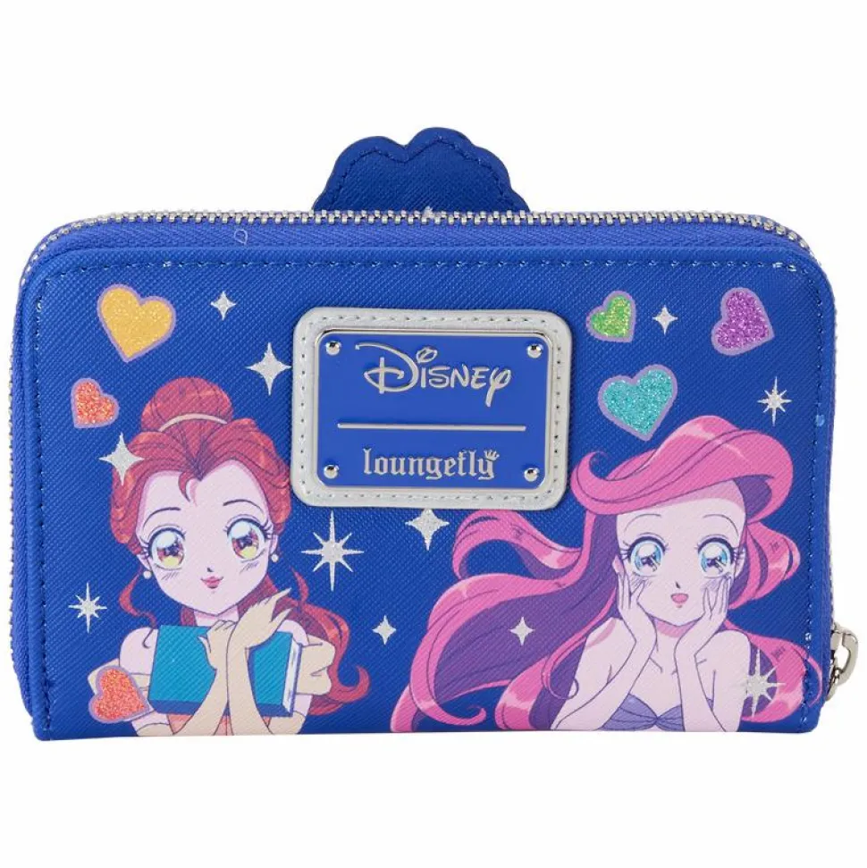 Disney Princess - Manga Style 4" Faux Leather Zip-Around Wallet