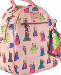 Disney Princess - Mothers & Daughters 12” Faux Leather Mini Backpack with Coin Purse
