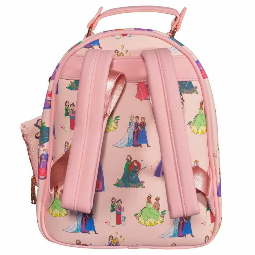 Disney Princess - Mothers & Daughters 12” Faux Leather Mini Backpack with Coin Purse