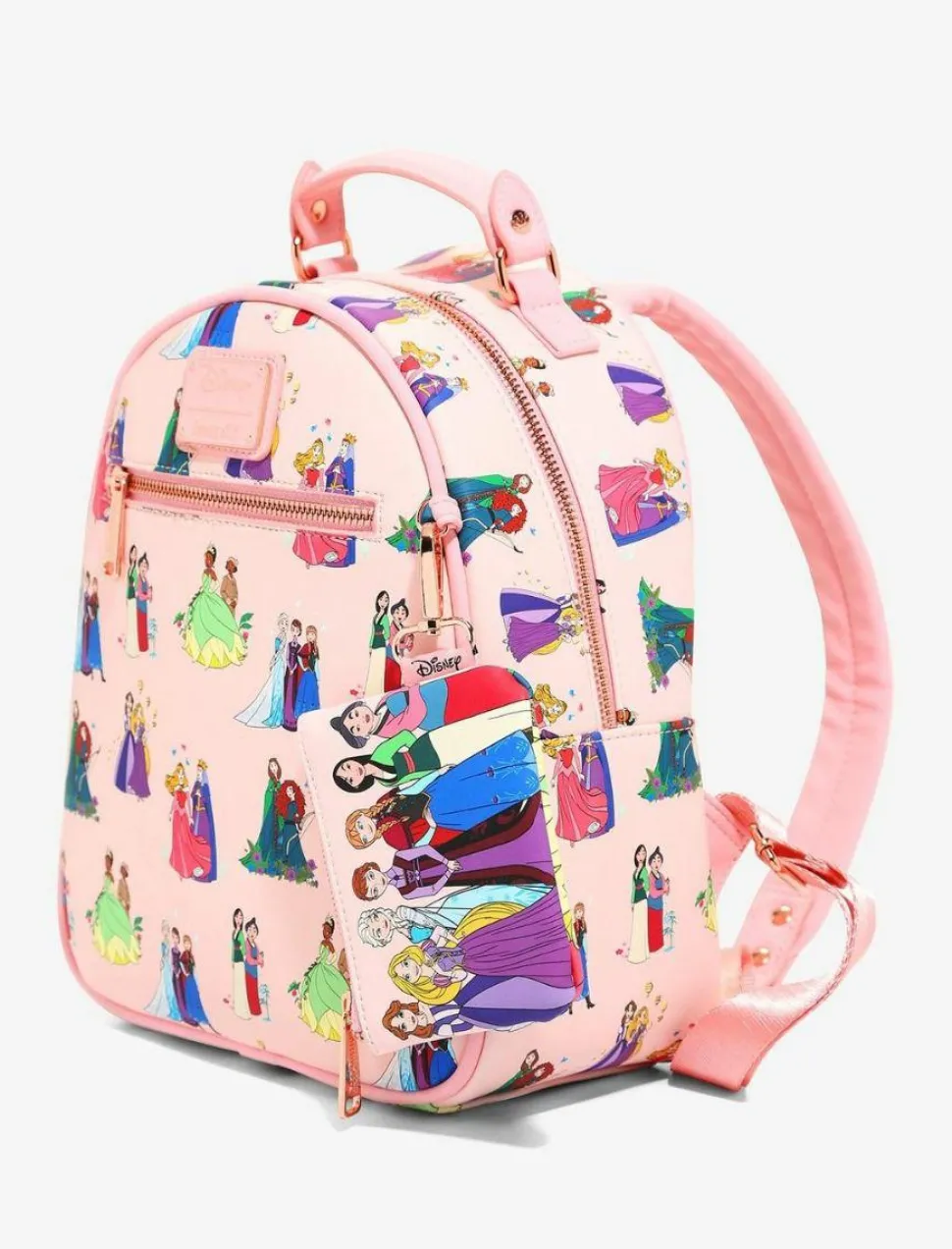 Disney Princess - Mothers & Daughters 12” Faux Leather Mini Backpack with Coin Purse