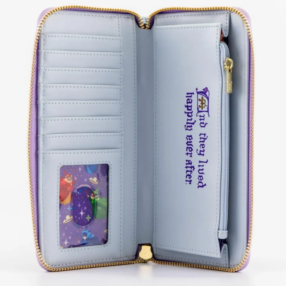 Disney Princess - Sleeping Beauty Castle 4” Faux Leather Zip-Around Wallet
