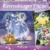 Disney Princess - Snow White, Cinderella and Ariel 3x49 Piece Jigsaw Puzzle