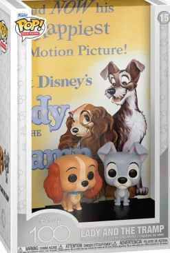 Disney 100th - Lady and the Tramp Pop! Movie Cover Vinyl Figure