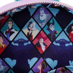 Disney Villains - Color Block 10” Faux Leather Mini Backpack