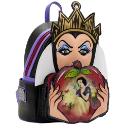 Disney Villains - Evil Queen Scene Lenticular Apple 10” Faux Leather Mini Backpack