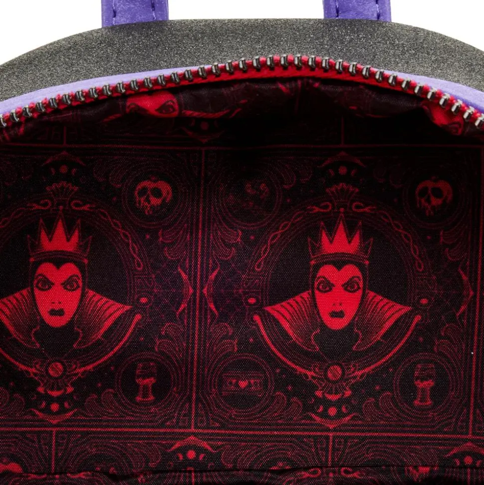 Disney Villains - Evil Queen Scene Lenticular Apple 10” Faux Leather Mini Backpack