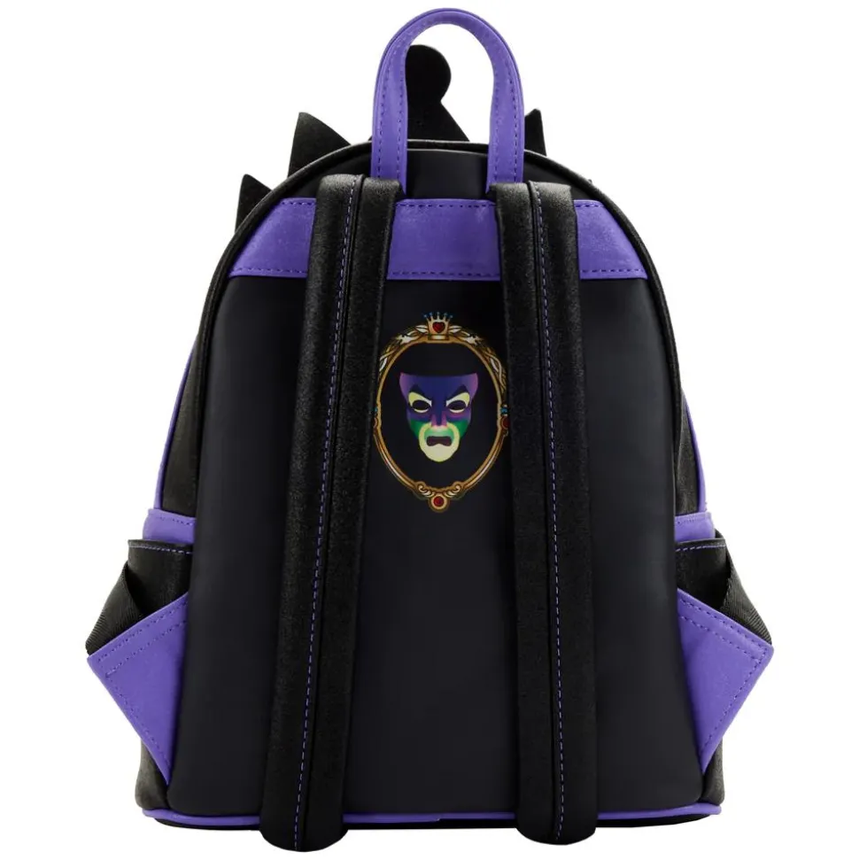 Disney Villains - Evil Queen Scene Lenticular Apple 10” Faux Leather Mini Backpack