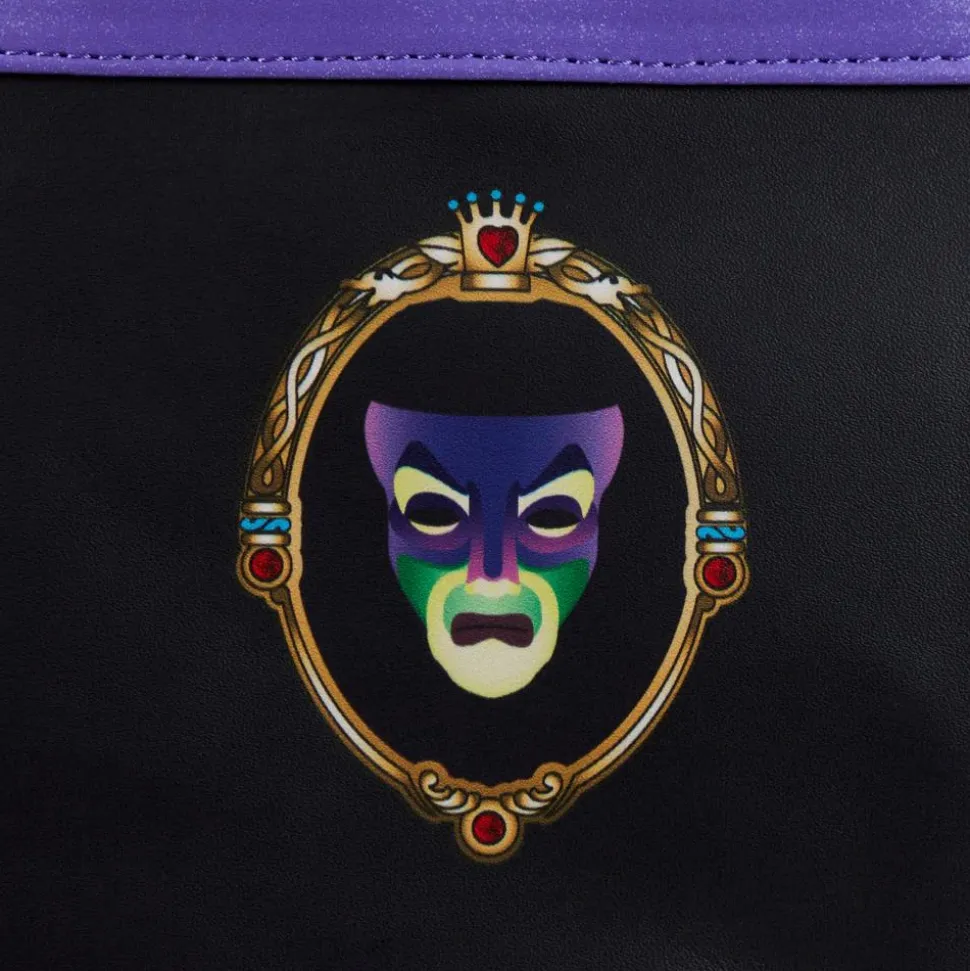 Disney Villains - Evil Queen Scene Lenticular Apple 10” Faux Leather Mini Backpack