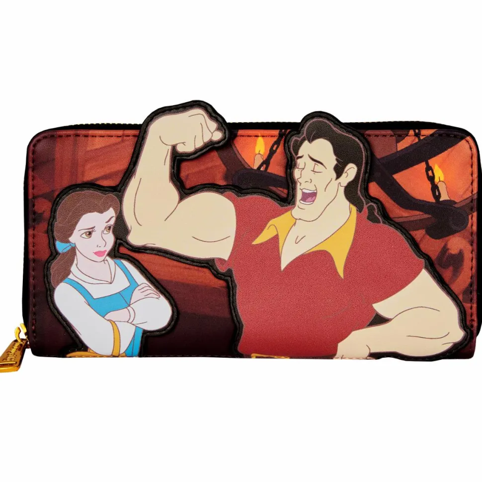 Disney Villains - Gaston Scene 4” Faux Leather Zip-Around Wallet