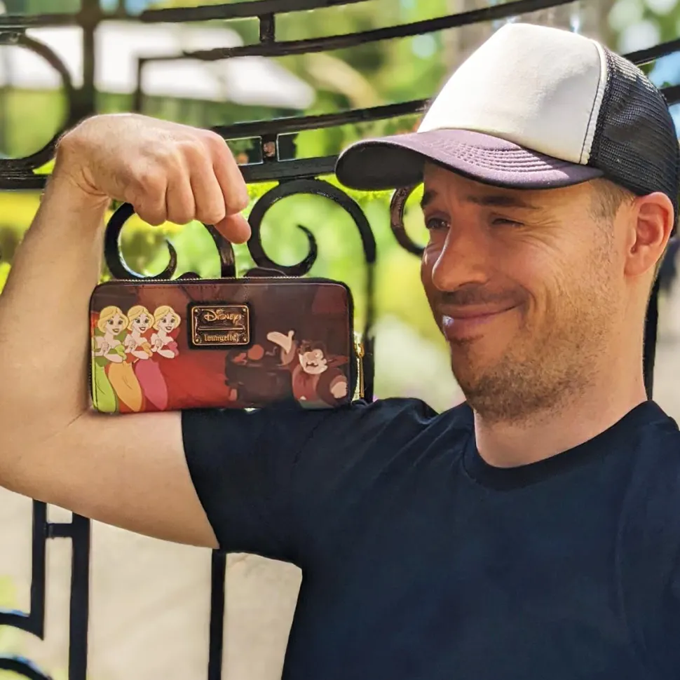 Disney Villains - Gaston Scene 4” Faux Leather Zip-Around Wallet