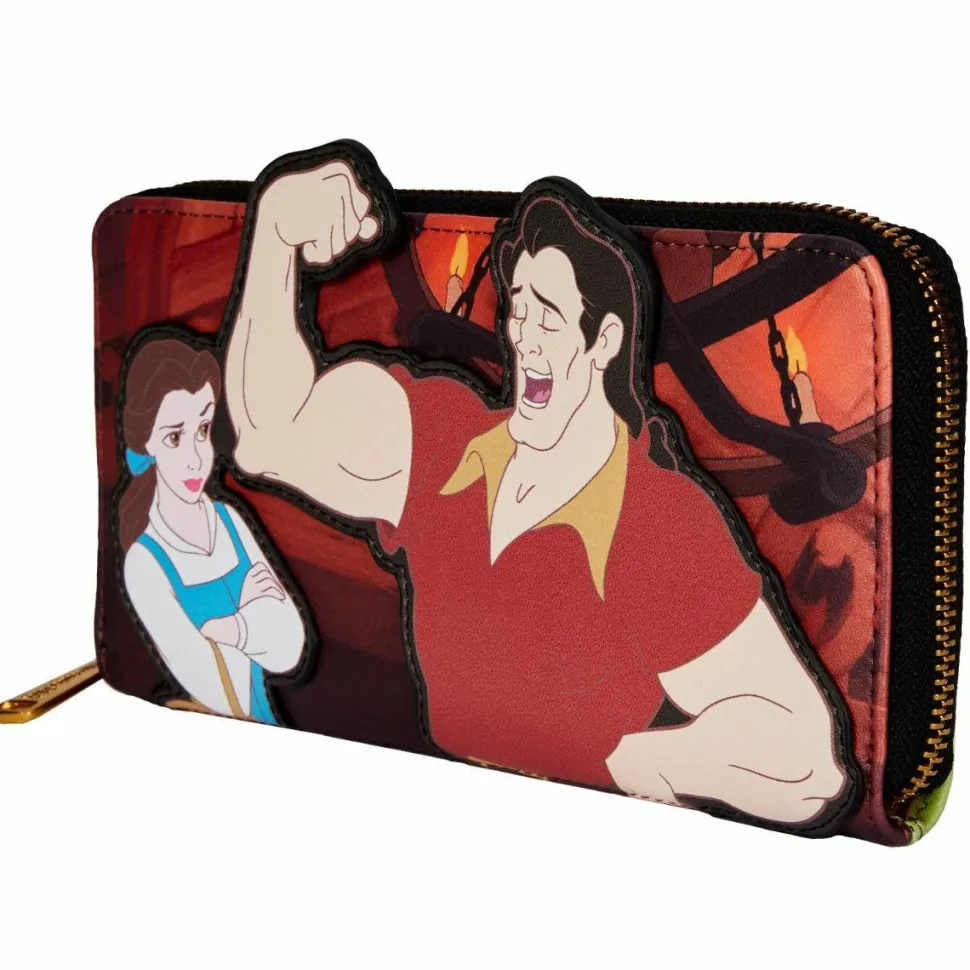 Disney Villains - Gaston Scene 4” Faux Leather Zip-Around Wallet