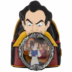 Disney Villains - Gaston Scene Lenticular & Glow in the Dark 10” Faux Leather Mini Backpack