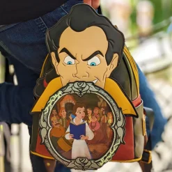 Disney Villains - Gaston Scene Lenticular & Glow in the Dark 10” Faux Leather Mini Backpack