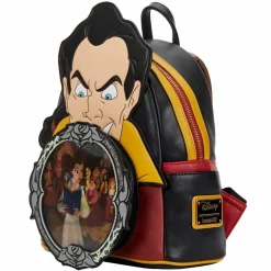 Disney Villains - Gaston Scene Lenticular & Glow in the Dark 10” Faux Leather Mini Backpack
