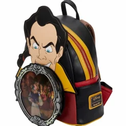 Disney Villains - Gaston Scene Lenticular & Glow in the Dark 10” Faux Leather Mini Backpack