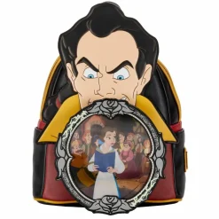 Disney Villains - Gaston Scene Lenticular & Glow in the Dark 10” Faux Leather Mini Backpack