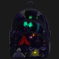 Disney Villains - Glow in the Dark 10” Faux Leather Mini Backpack