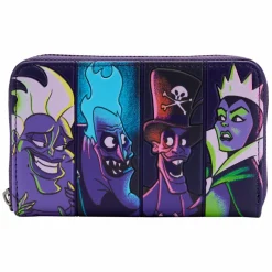 Disney Villains - In the Dark 4” Faux Leather Zip-Around Wallet