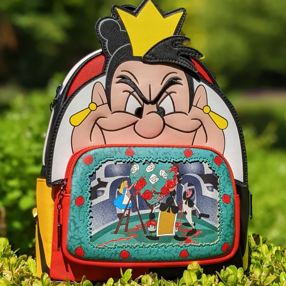 Disney Villains - Queen of Hearts Scene 10” Faux Leather Mini Backpack