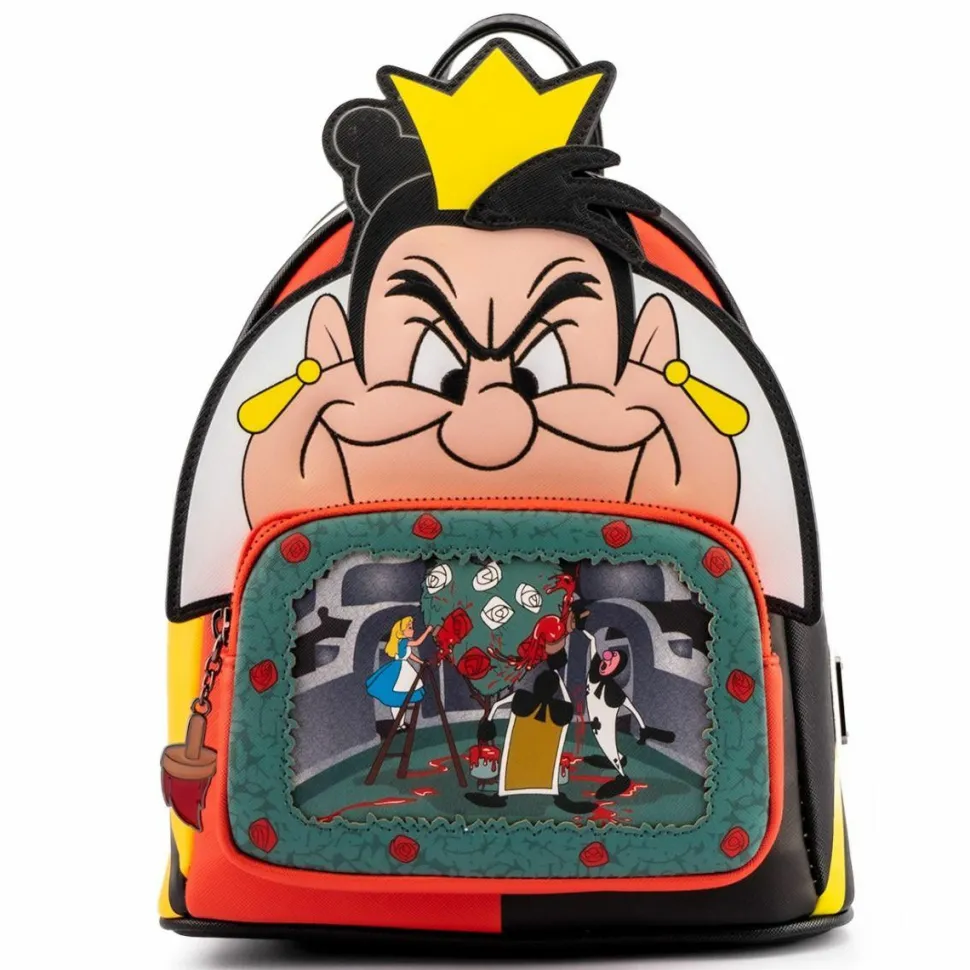 Disney Villains - Queen of Hearts Scene 10” Faux Leather Mini Backpack