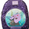 Disney Villains - Ursula Snow Globe 10" Faux Leather Mini Backpack