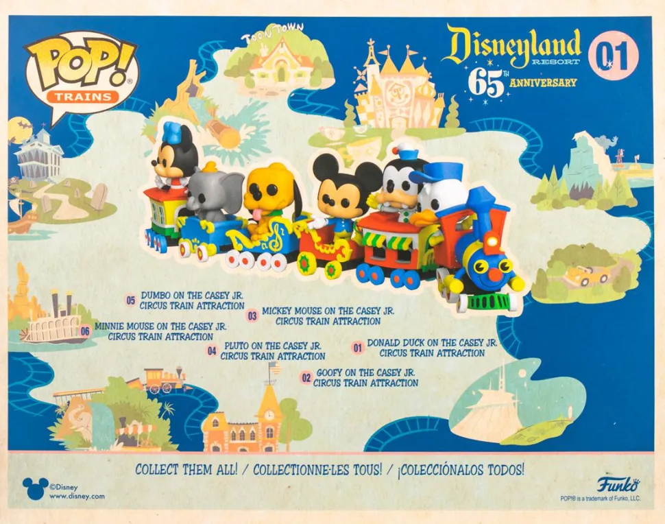 Disneyland: 65th Anniversary - Minnie Mouse on Casey Jr. Circus Train Attraction Pop! Vinyl Figure