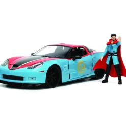 Doctor Strange - Doctor Strange with 2006 Chevrolet Corvette Z06 1/24th Scale Die-Cast Vehicle Replica