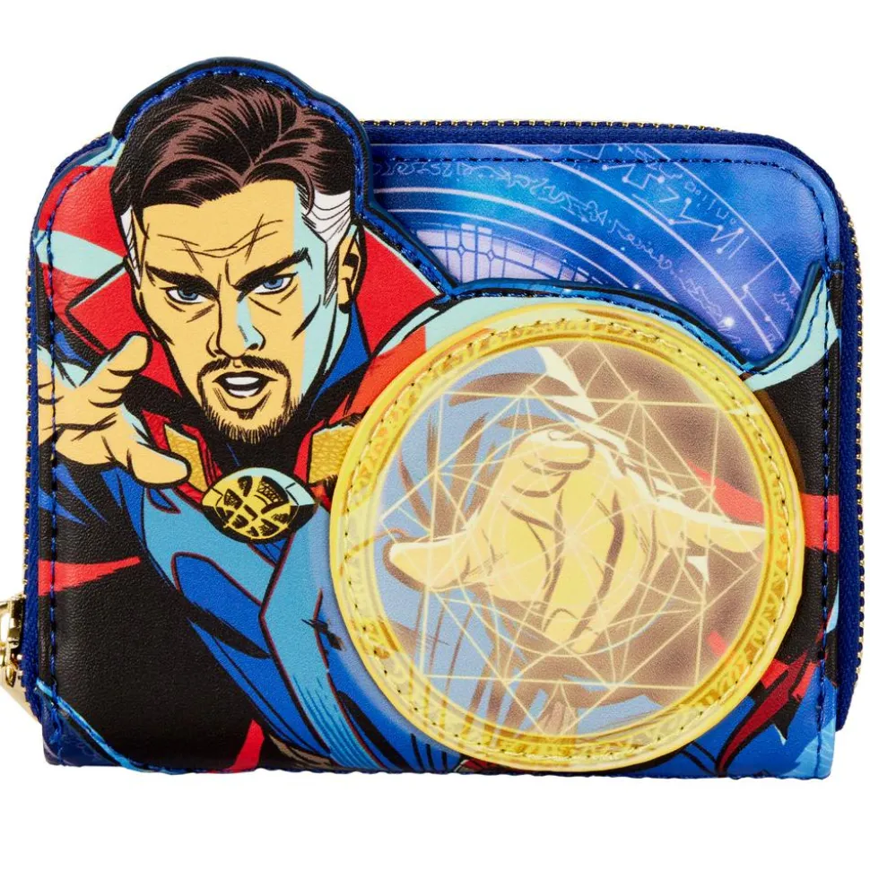 Doctor Strange in the Multiverse of Madness - Multiverse Glow in the Dark 4” Faux Leather Zip-Around Wallet