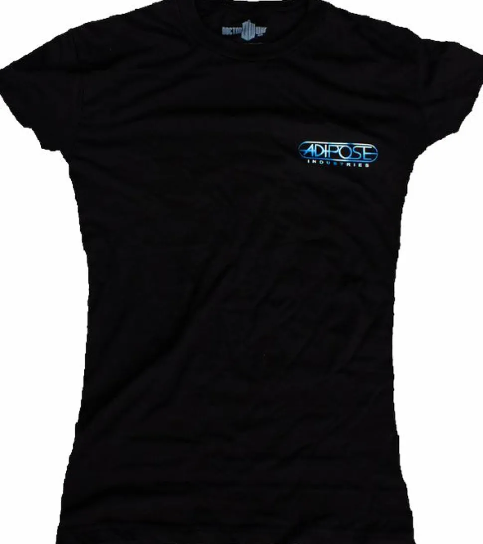 Doctor Who - Adipose Industries Black Female T-Shirt