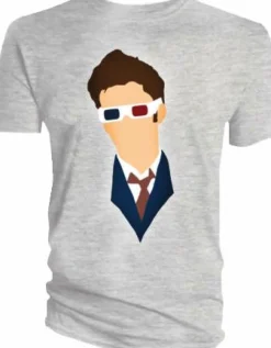 Doctor Who - David Tennant Vector Head Male T-Shirt