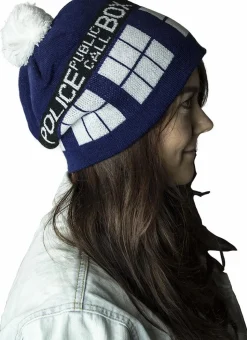 Doctor Who - TARDIS Pom Pom Beanie
