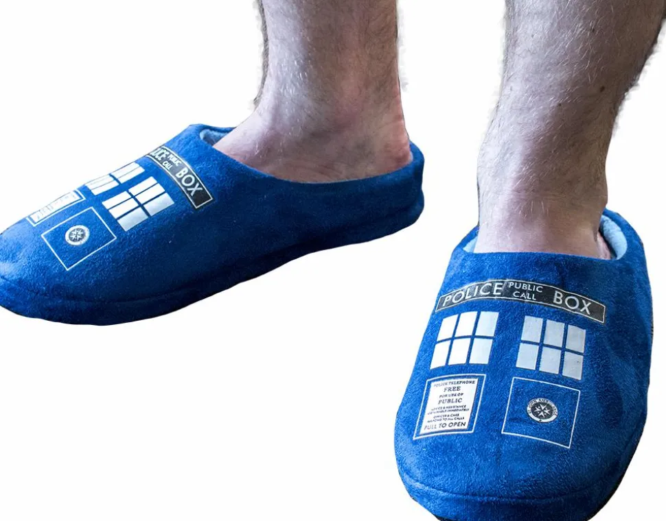 Doctor Who - TARDIS Printed Mens Slippers