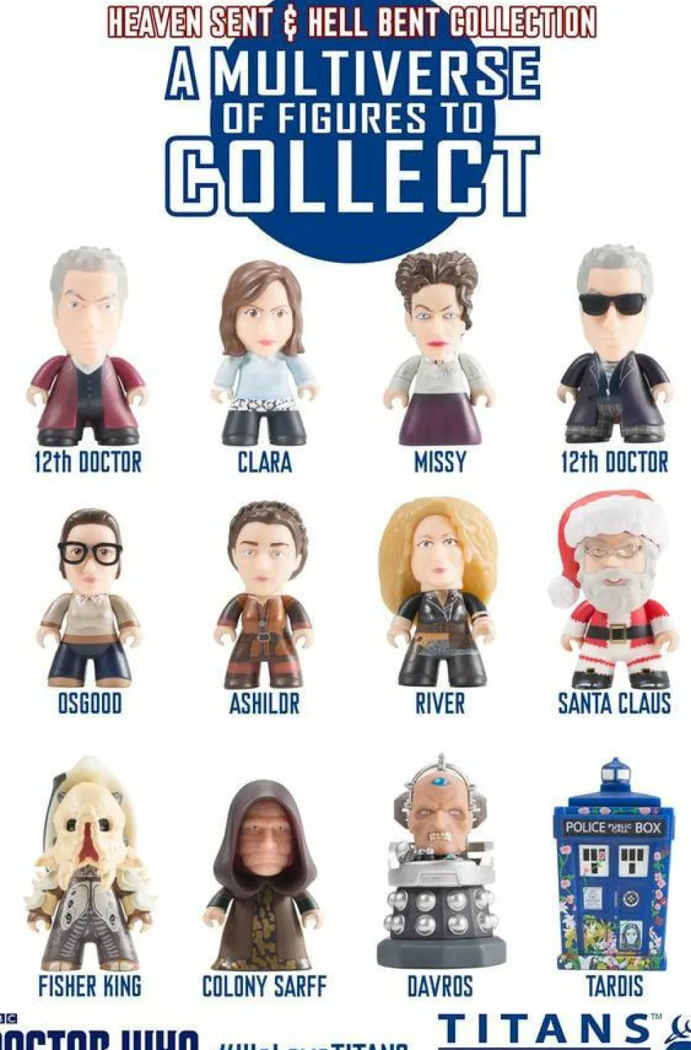 Doctor Who - 12th Doctor Heaven Sent & Hell Bent Titans Vinyl Mini Figure Single Blind Box
