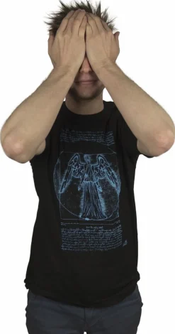 Doctor Who - Vitruvian Weeping Angel Male T-Shirt