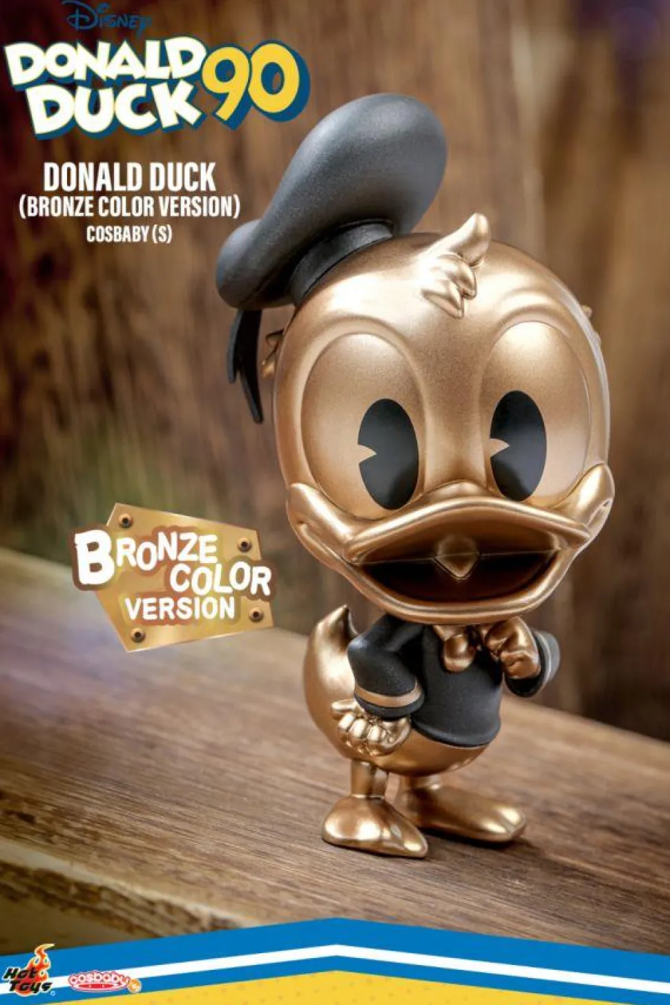 Donald Duck - Donald Duck (Bronze Colour Version) 90th Anniversary Cosbaby (S) Hot Toys Figure