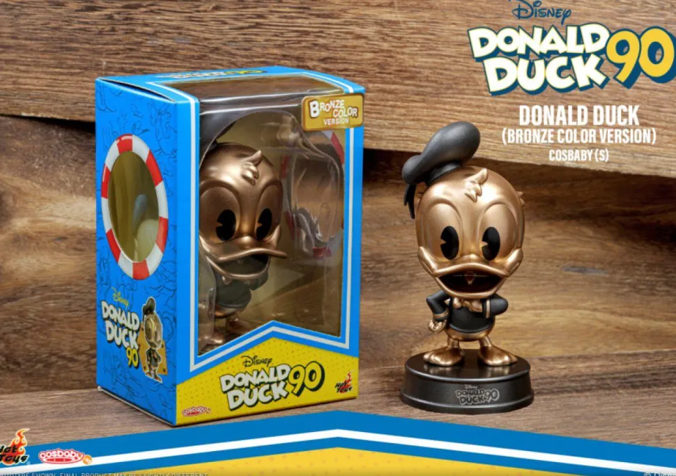 Donald Duck - Donald Duck (Bronze Colour Version) 90th Anniversary Cosbaby (S) Hot Toys Figure