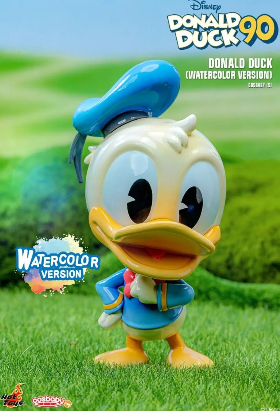 Donald Duck - Donald Duck (Watercolour Version) 90th Anniversary Cosbaby (S) Hot Toys Figure