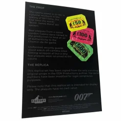 Dr. No - Casino Plaques 1:1 Scale Life-Size Prop Replica