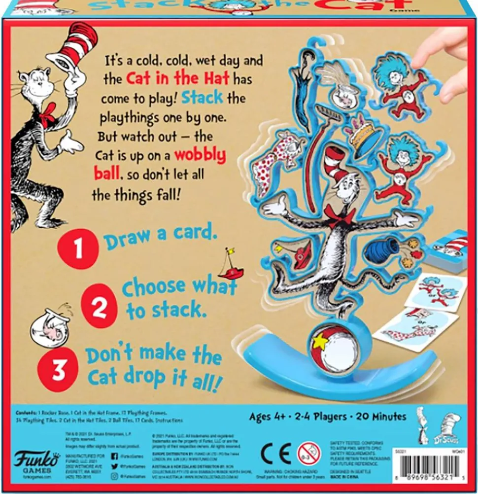 Dr. Seuss - Stack with the Cat Party Board Game