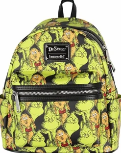 Dr. Seuss - The Grinch & Max Collage 10” Faux Leather Mini Backpack