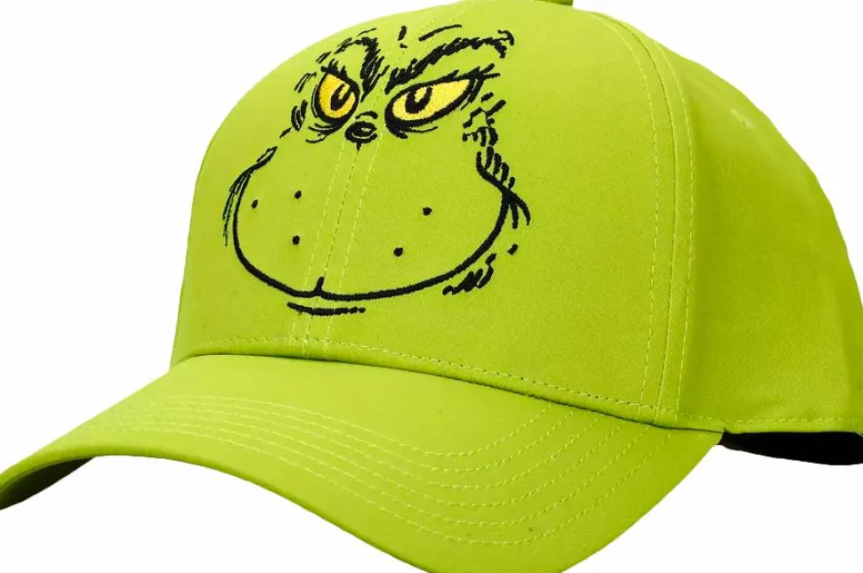 Dr. Seuss - The Grinch Embroidered Adjustable Pre-Curved Snapback Hat